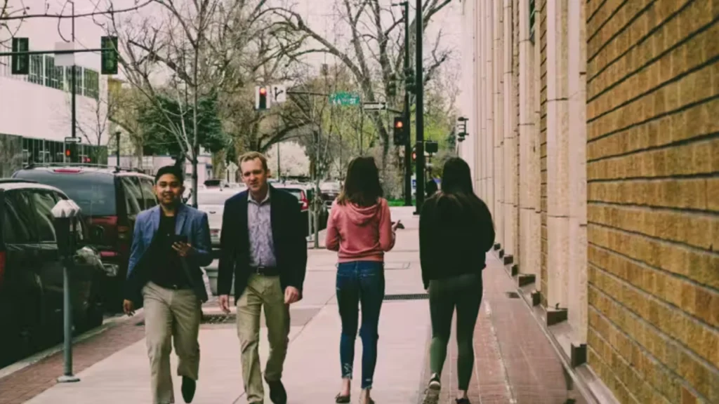 Behavioral scientists say that people who walk faster than average consistently
